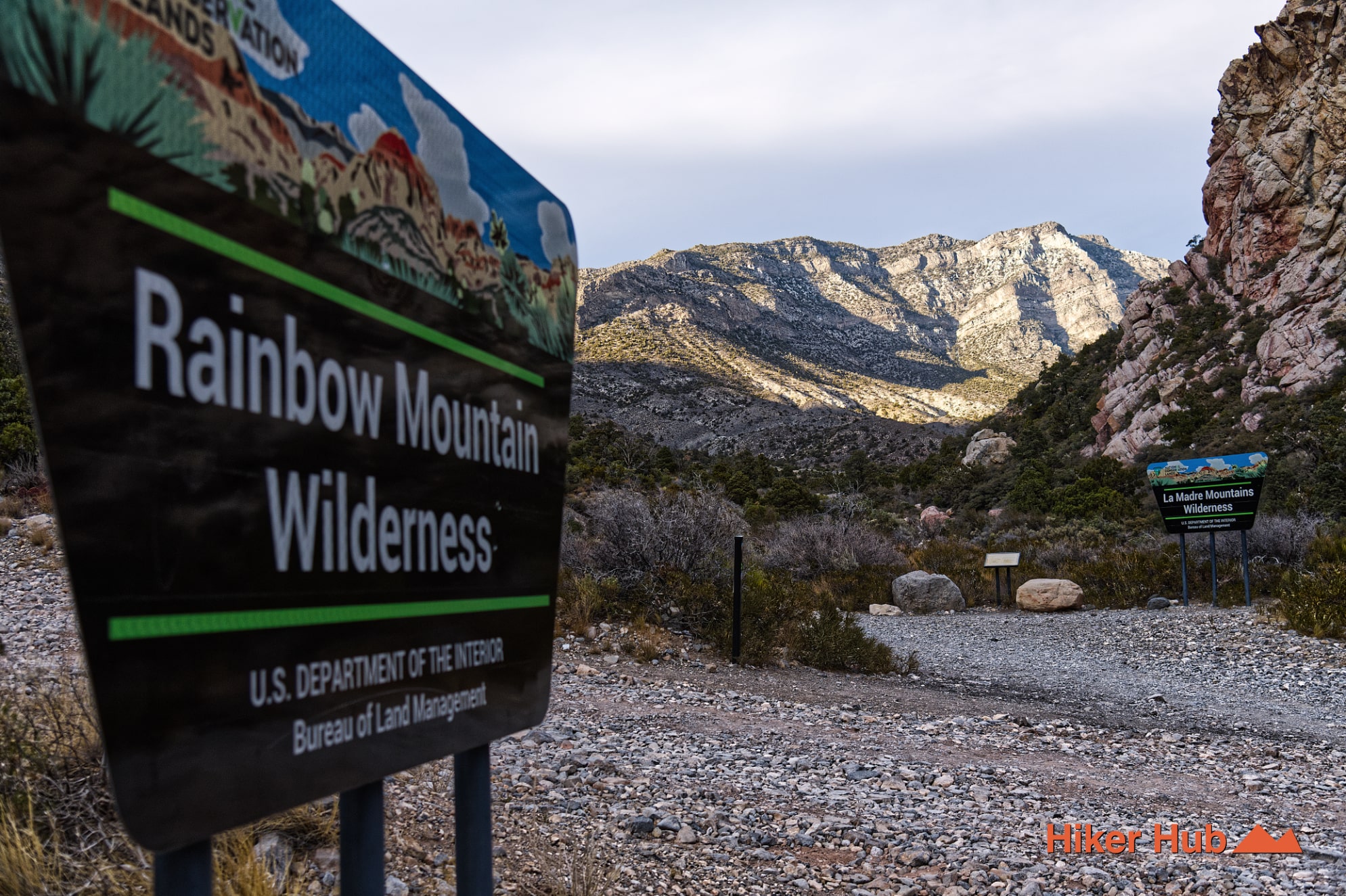 La Madre Spring Trail desert canyon scenery