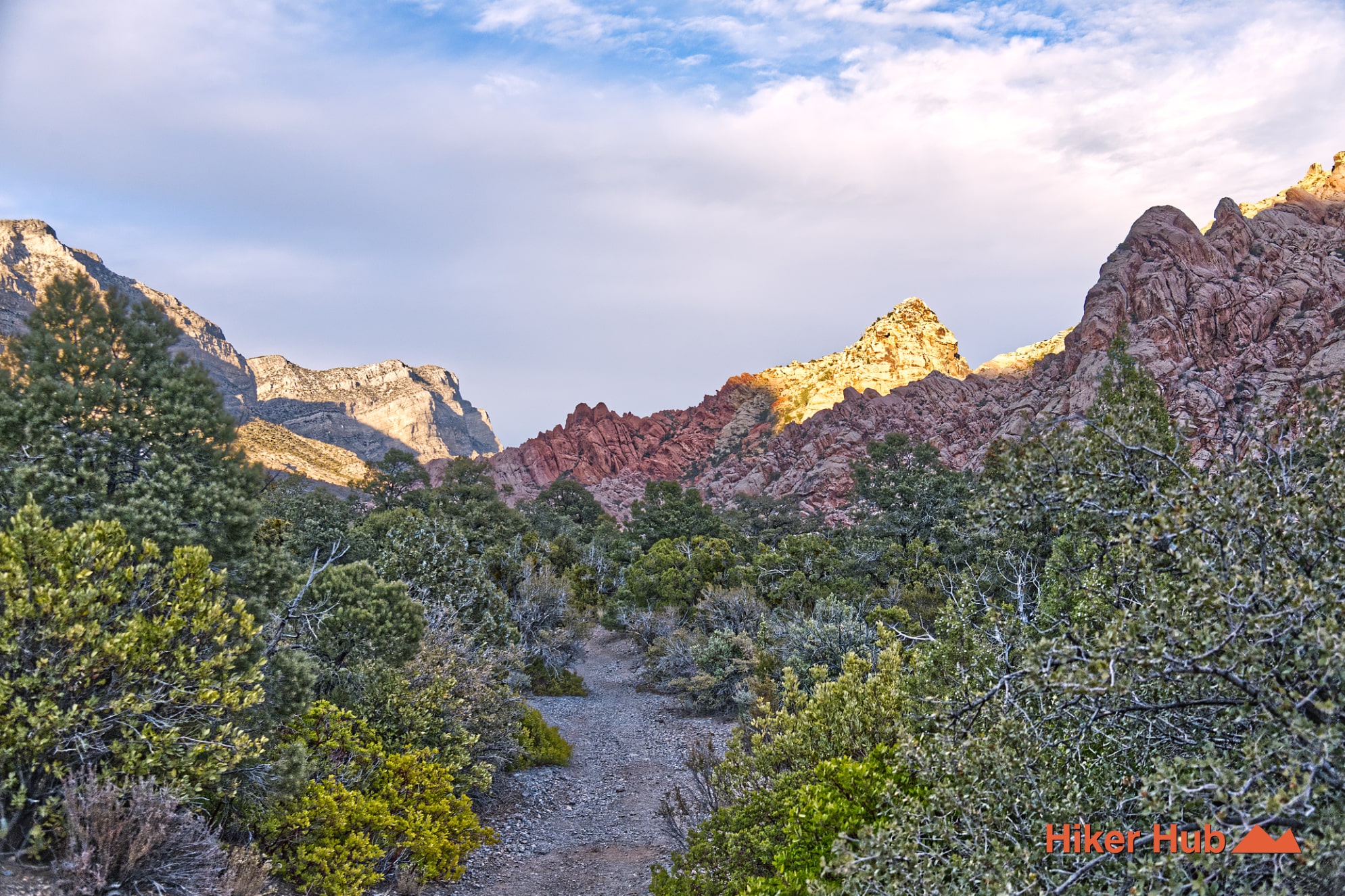 La Madre Spring Trail desert canyon scenery
