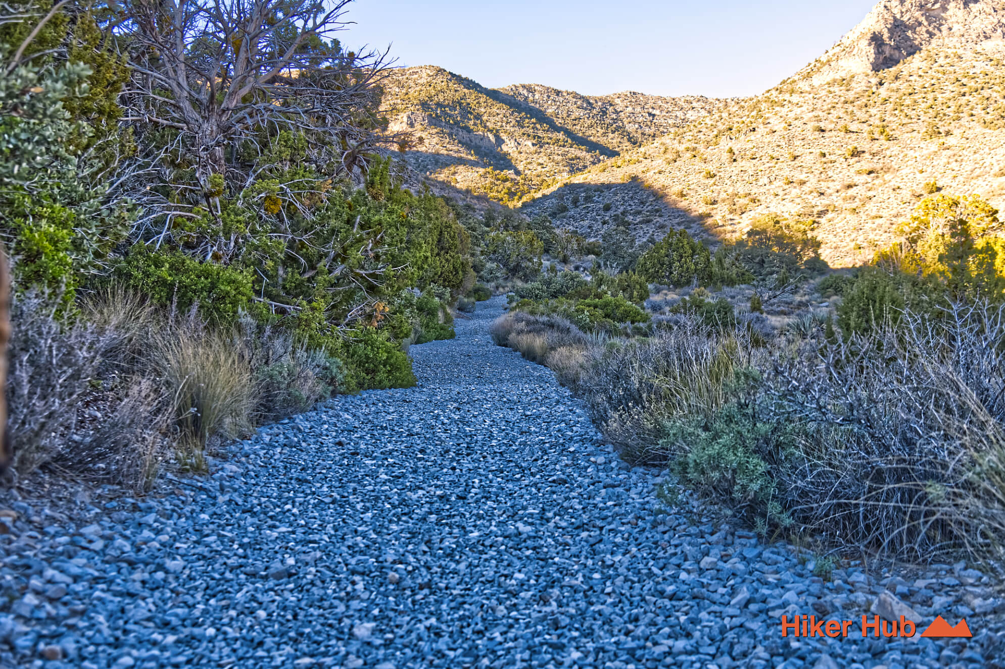 La Madre Spring Trail desert canyon scenery