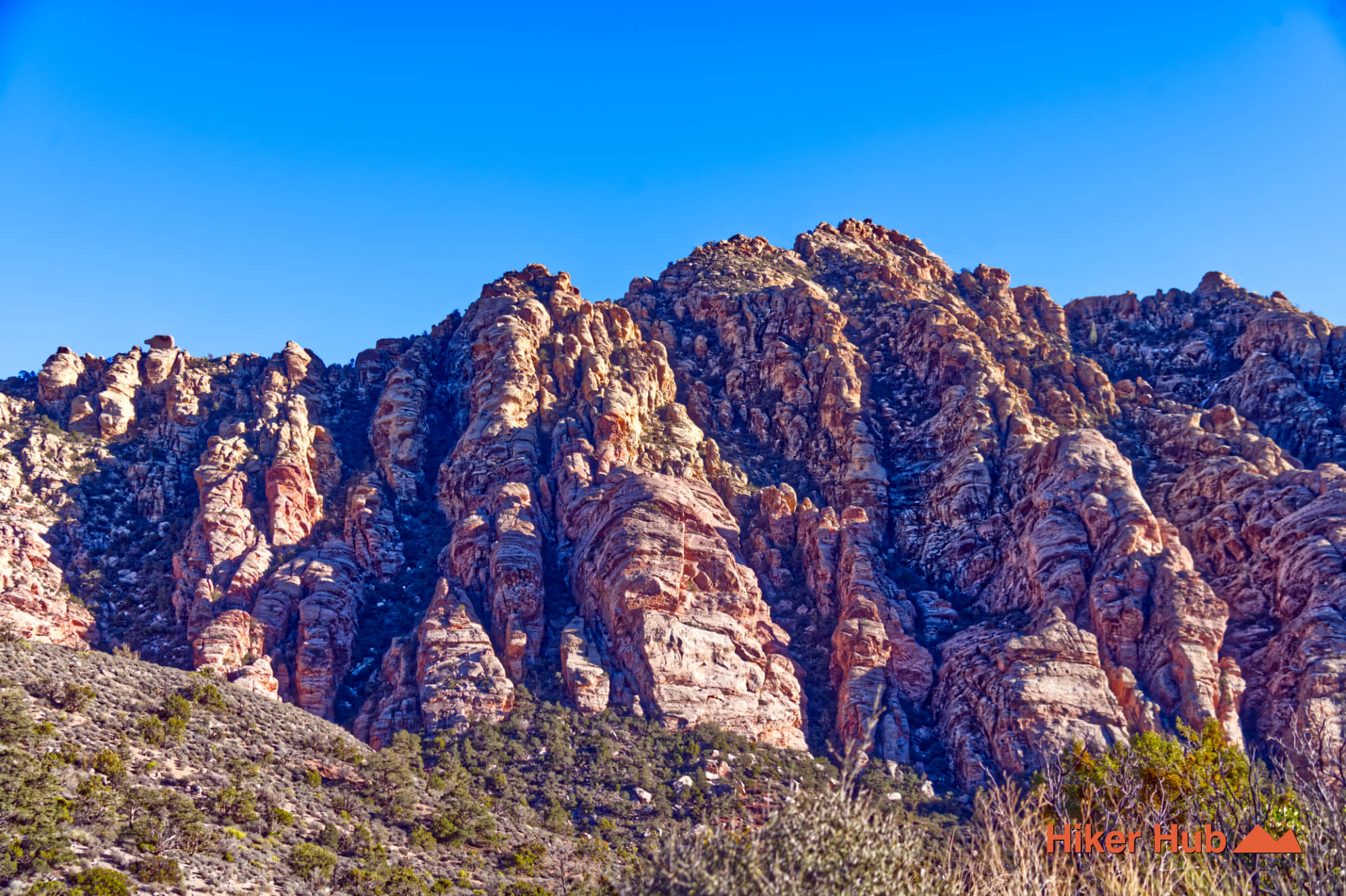 La Madre Spring Trail desert canyon scenery