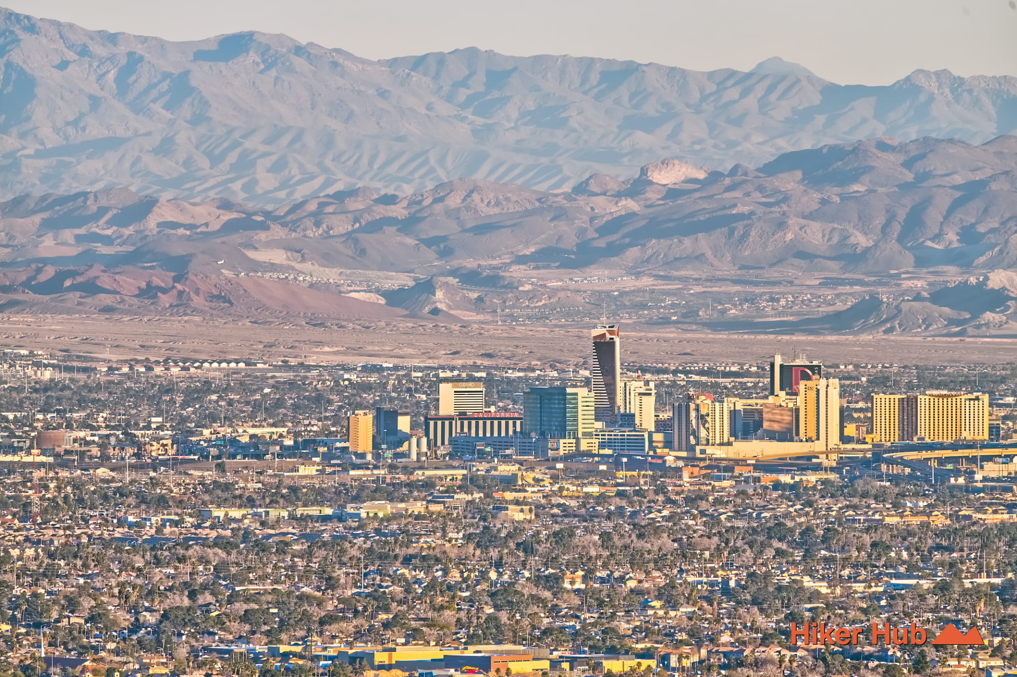 Lone Mountain Summit Trail desert canyon scenery