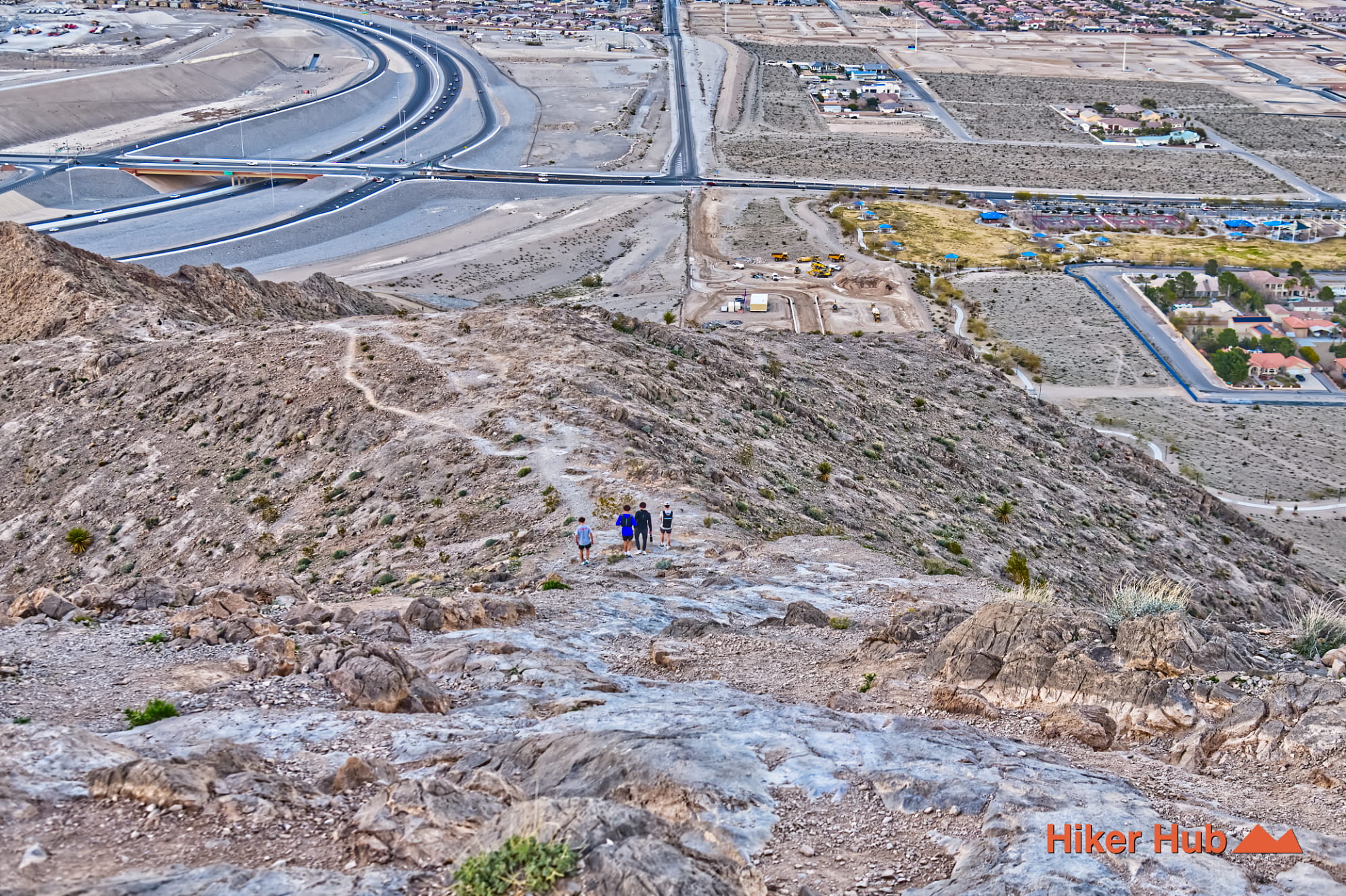 Lone Mountain Summit Trail desert canyon scenery