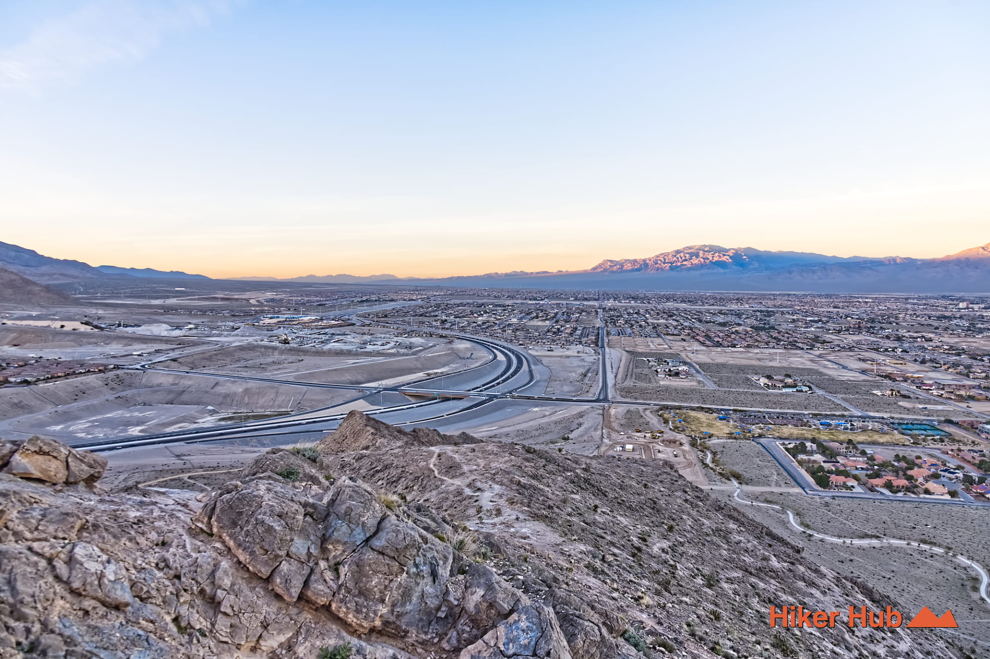 Lone Mountain Summit Trail desert canyon scenery