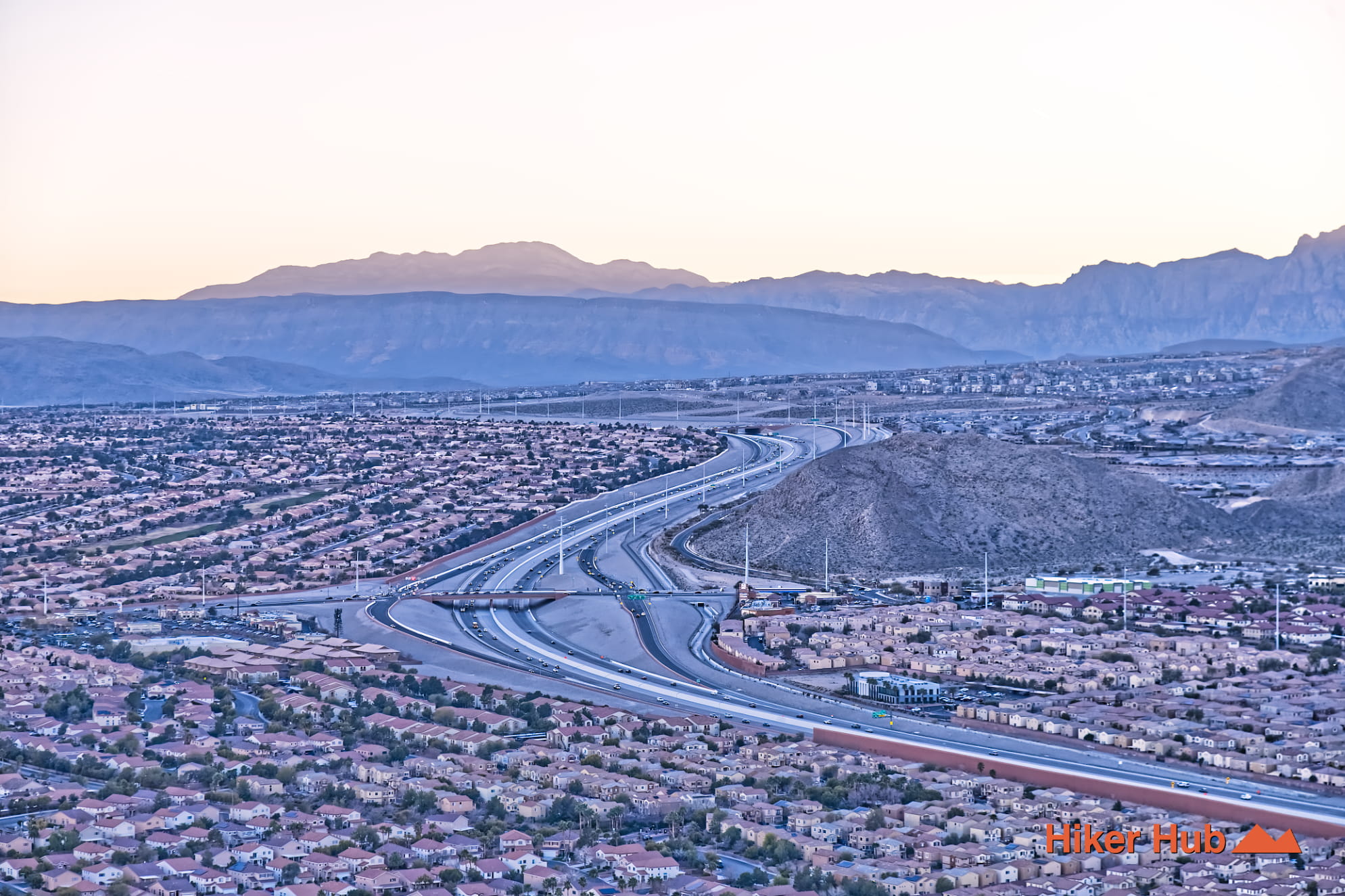 Lone Mountain Summit Trail desert canyon scenery