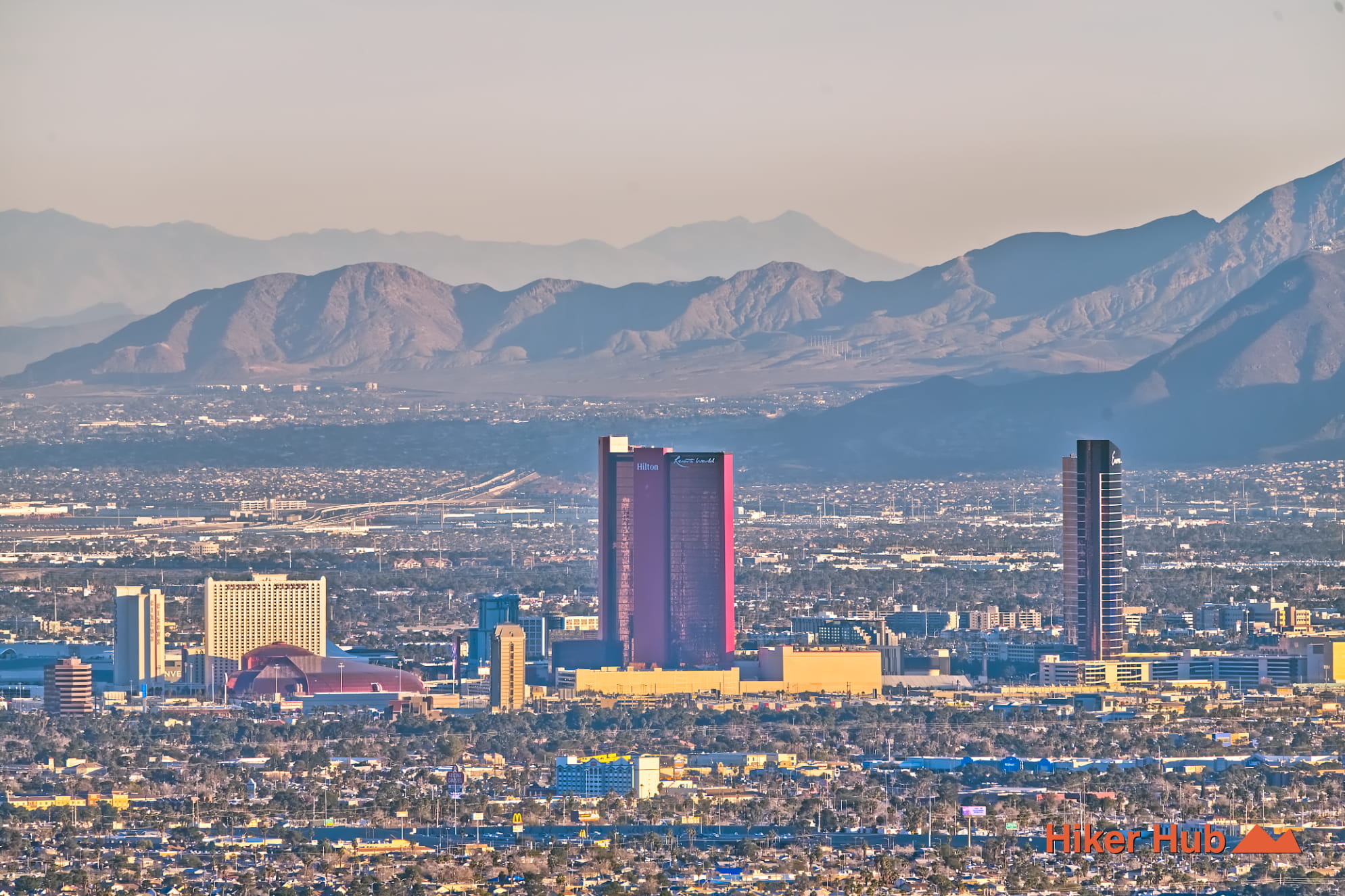 Lone Mountain Summit Trail desert canyon scenery