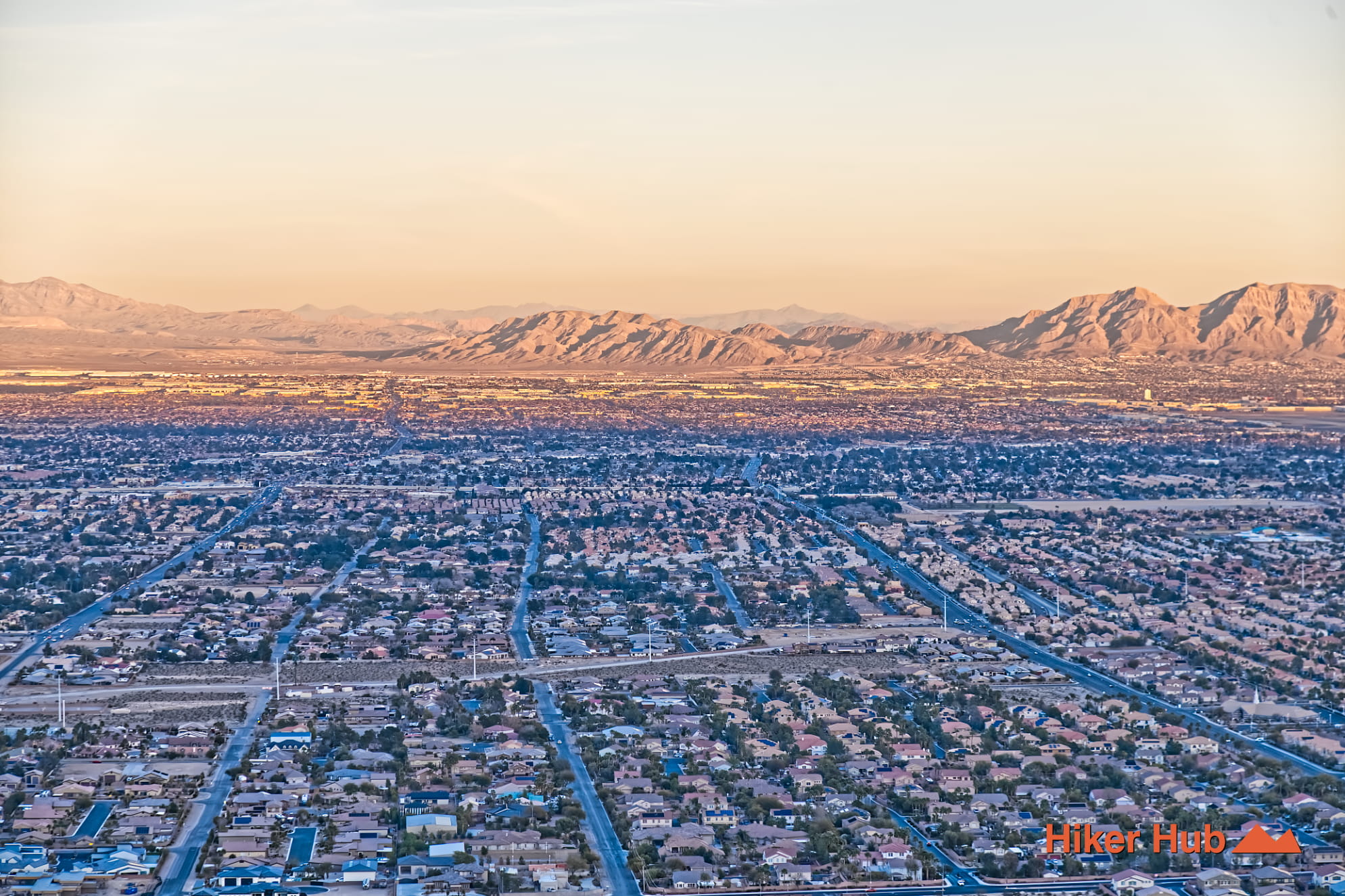 Lone Mountain Summit Trail desert canyon scenery