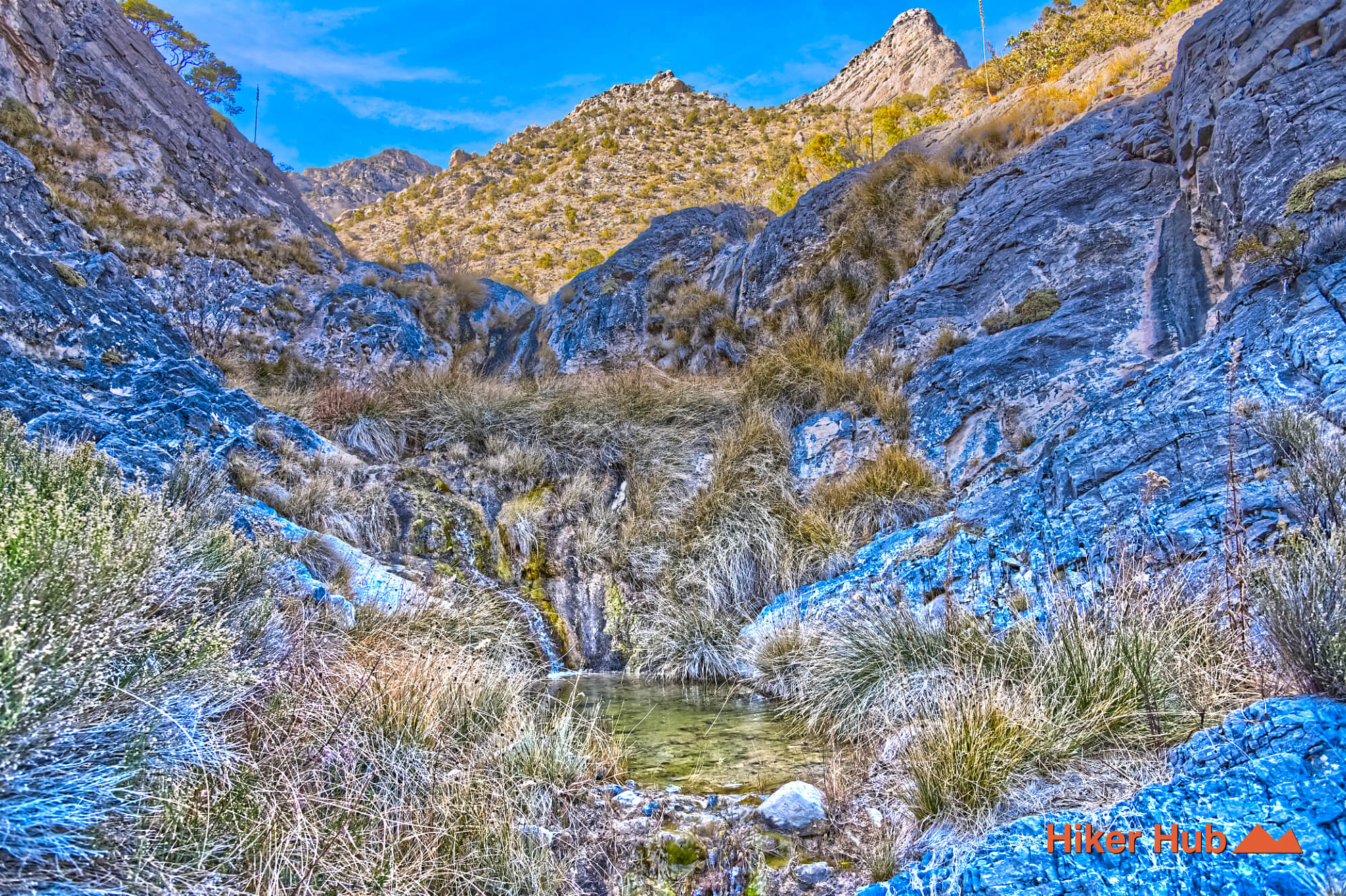 Waterfall Canyon Route desert canyon scenery